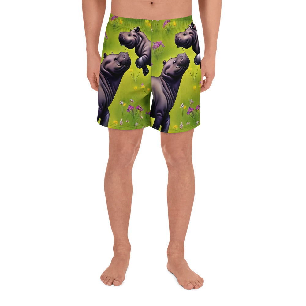 Men's Athletic Shorts - Verdant Safari