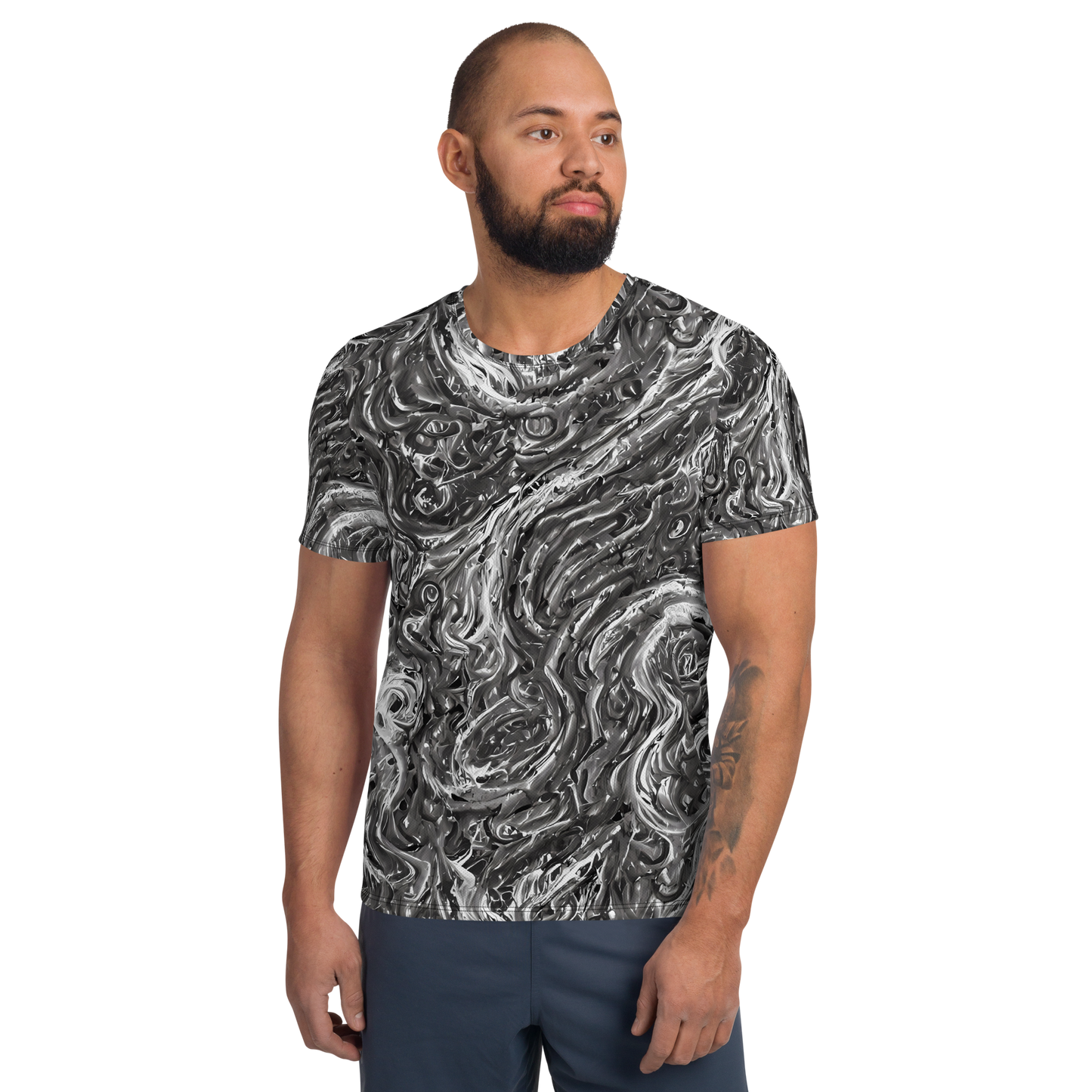 Men's Athletic T-Shirt - Nebulous Night