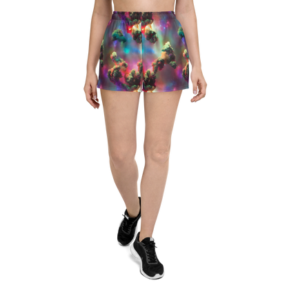 Women’s Athletic Shorts - Nebula Dreams