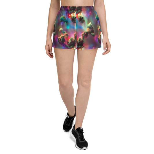 Women’s Athletic Shorts - Nebula Dreams