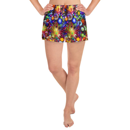 Women’s Athletic Shorts - Euphoric Sphere