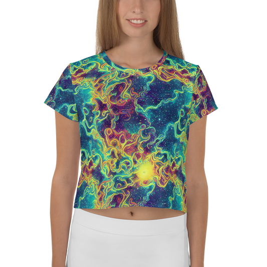 Women's Crop Tee - Echoed Pulses