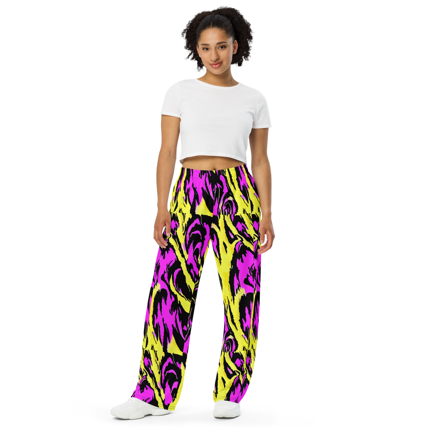 Wide-Leg Pants - Neon Savanna