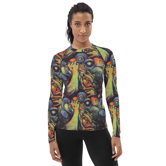 Women's Rash Guard - Cosmic Scream