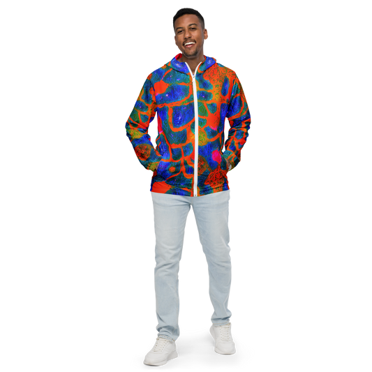 Men's Windbreaker - Vibrant Mosaic