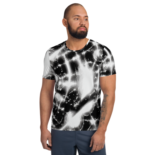 Men's Athletic T-Shirt - Electric Nightfall