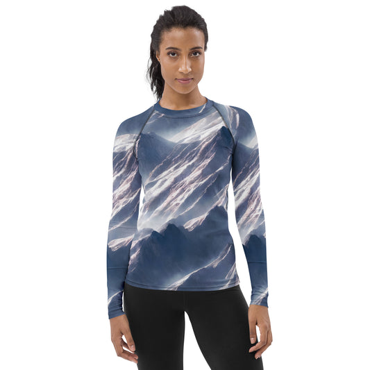 Women's Rash Guard - Frosted Zenith