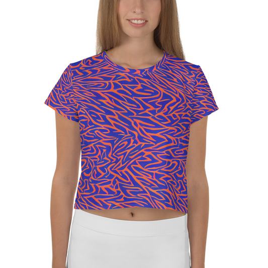 Women's Crop Tee - Sapphire Swirl