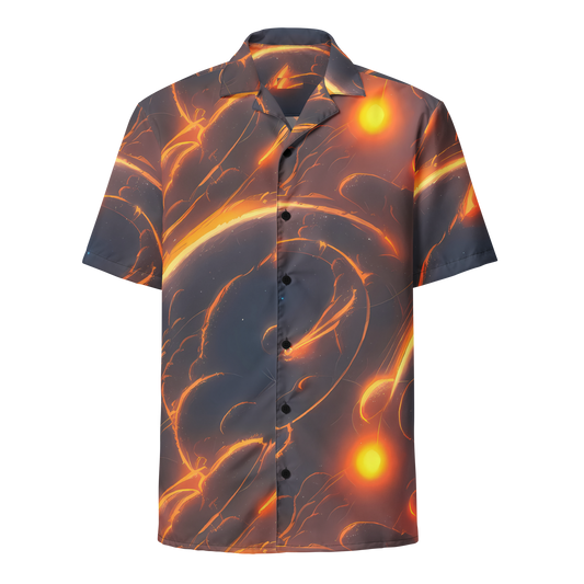 Button Shirt - Inferno Spirals