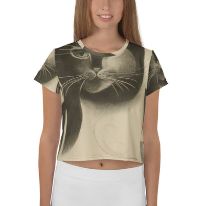 Women's Crop Tee - Feline Symphony