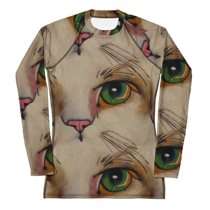Women's Rash Guard - Emerald Gaze