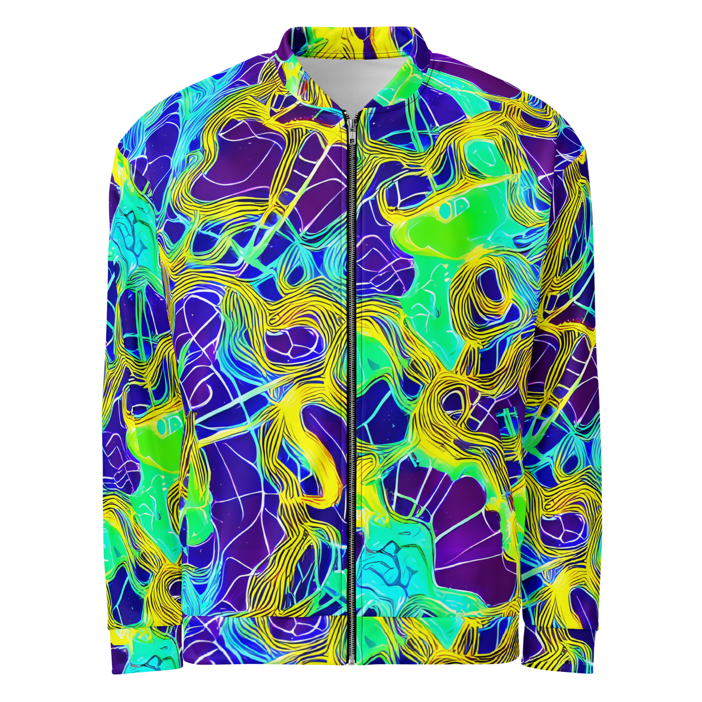 Bomber Jacket - Neon Jungle Rhapsody