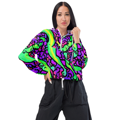 Women's Cropped Windbreaker - Kent's Crescendo