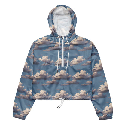 Women's Cropped Windbreaker - Celestial Cotton