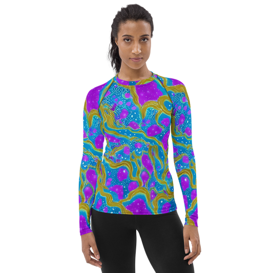 Women's Rash Guard - Mystic Waves