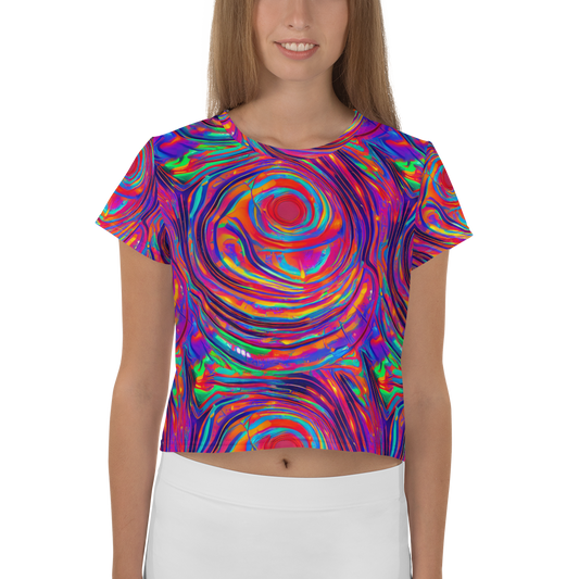 Women's Crop Tee - Quantum Spiral