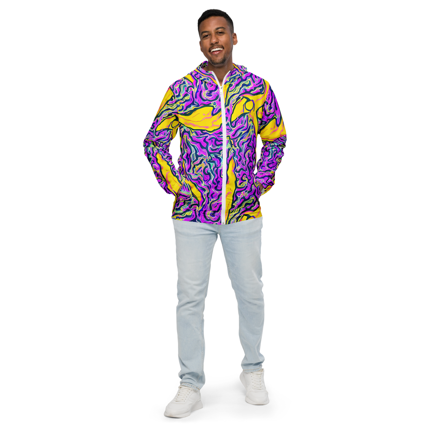 Men's Windbreaker - Zenith Waves