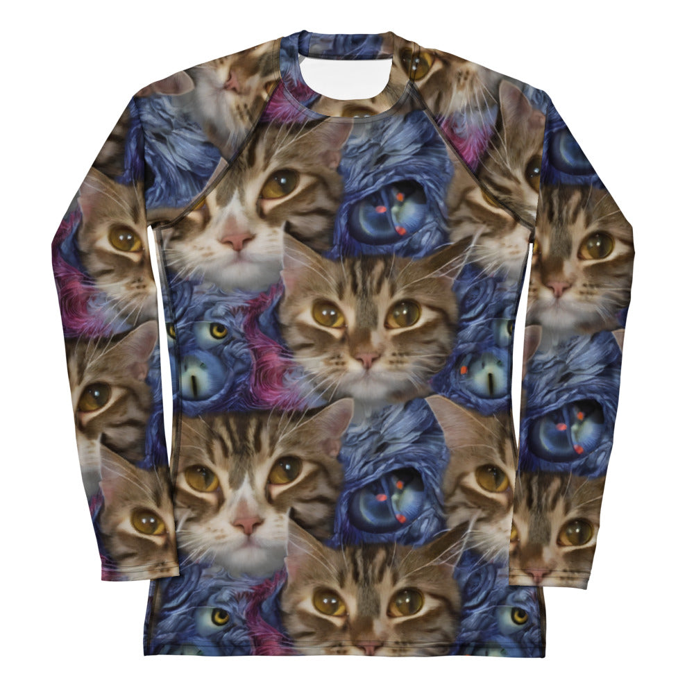 Women's Rash Guard - Feline Fantasy