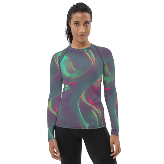 Women's Rash Guard - Neon Whisper