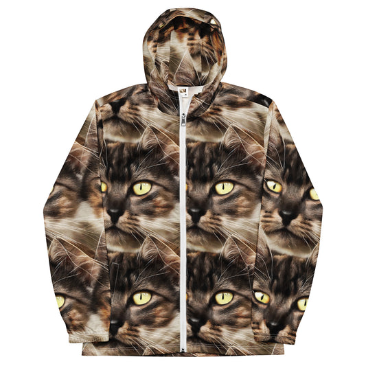 Men's Windbreaker - Feline Reverie