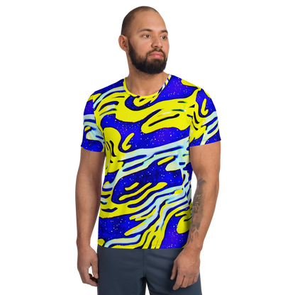 Men's Athletic T-Shirt - Electric Horizon