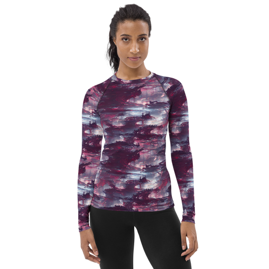 Women's Rash Guard - Twilight Fortresses