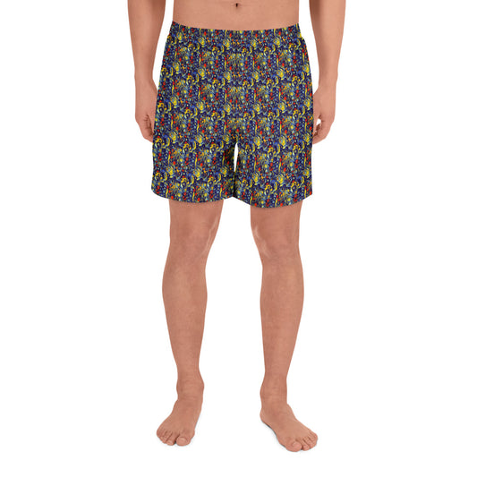 Athletic Long Shorts - Dynamic Doodles