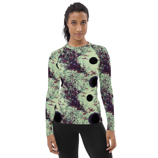 Women's Rash Guard - Celestial Bloom