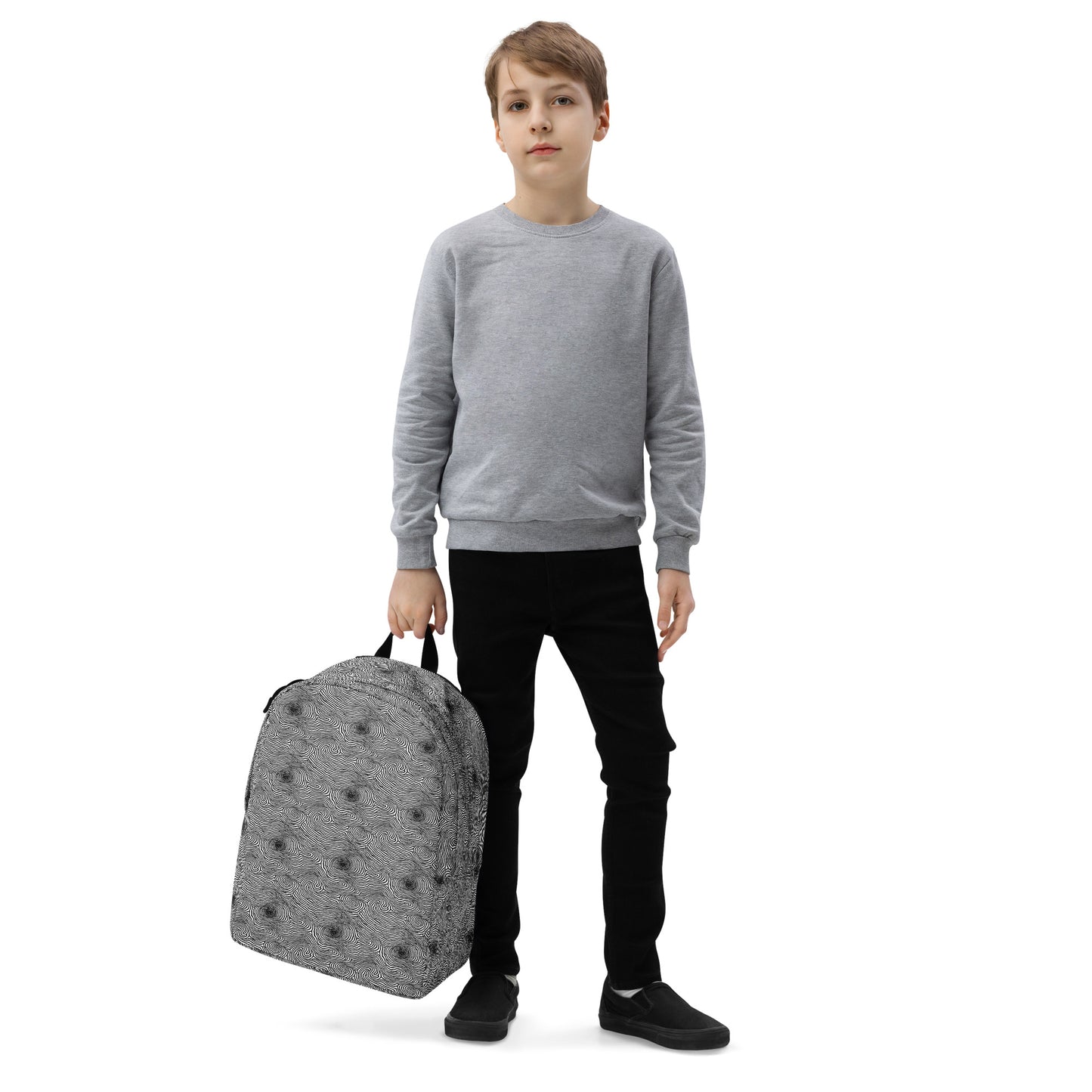 Minimalist Backpack - Black And White Rhapsody