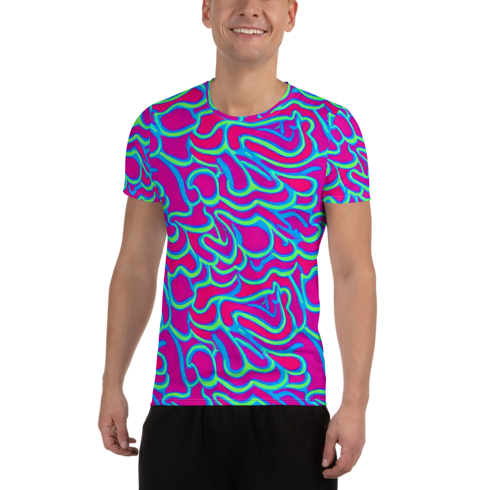 Men's Athletic T-Shirt - Aquatic Ember