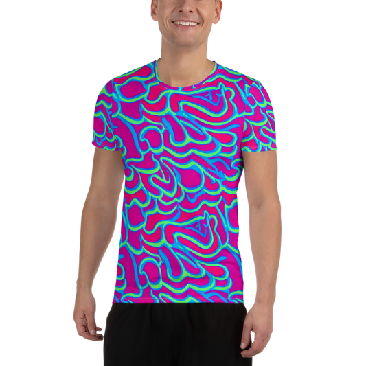 Men's Athletic T-Shirt - Aquatic Ember