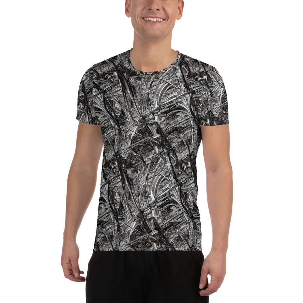 Men's Athletic T-Shirt - Gothic Whirlwind