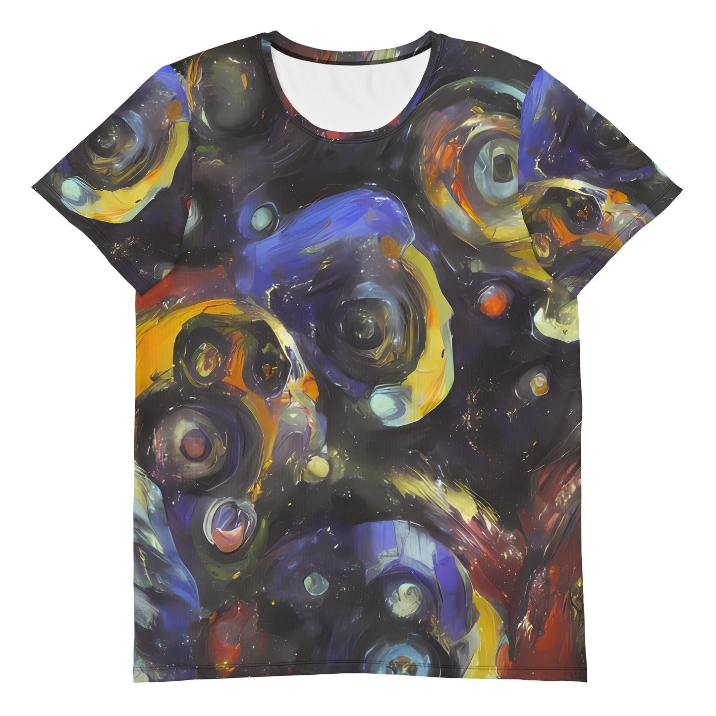 Men's Athletic T-Shirt - Psychedelic Planets