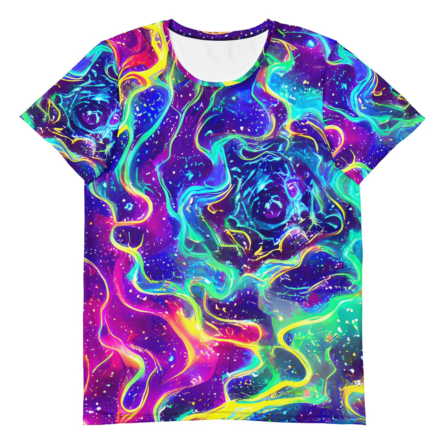 Men's Athletic T-Shirt - Liquid Light Show