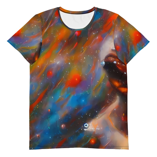 Men's Athletic T-Shirt - Painterly Void