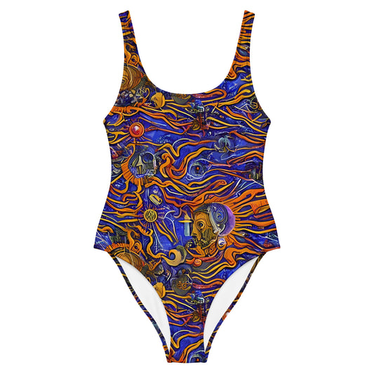 One-Piece Swimsuit - Mantegna Swirl