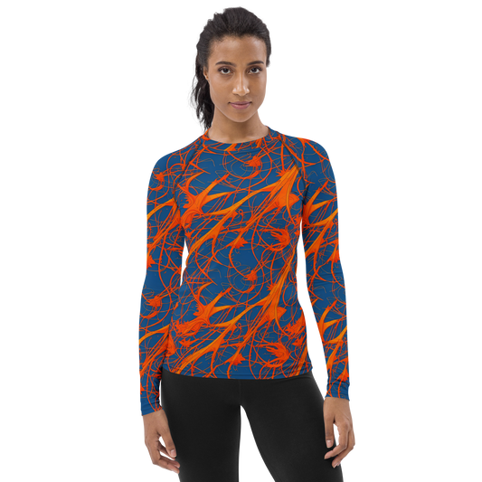 Women's Rash Guard - Nautical Ember