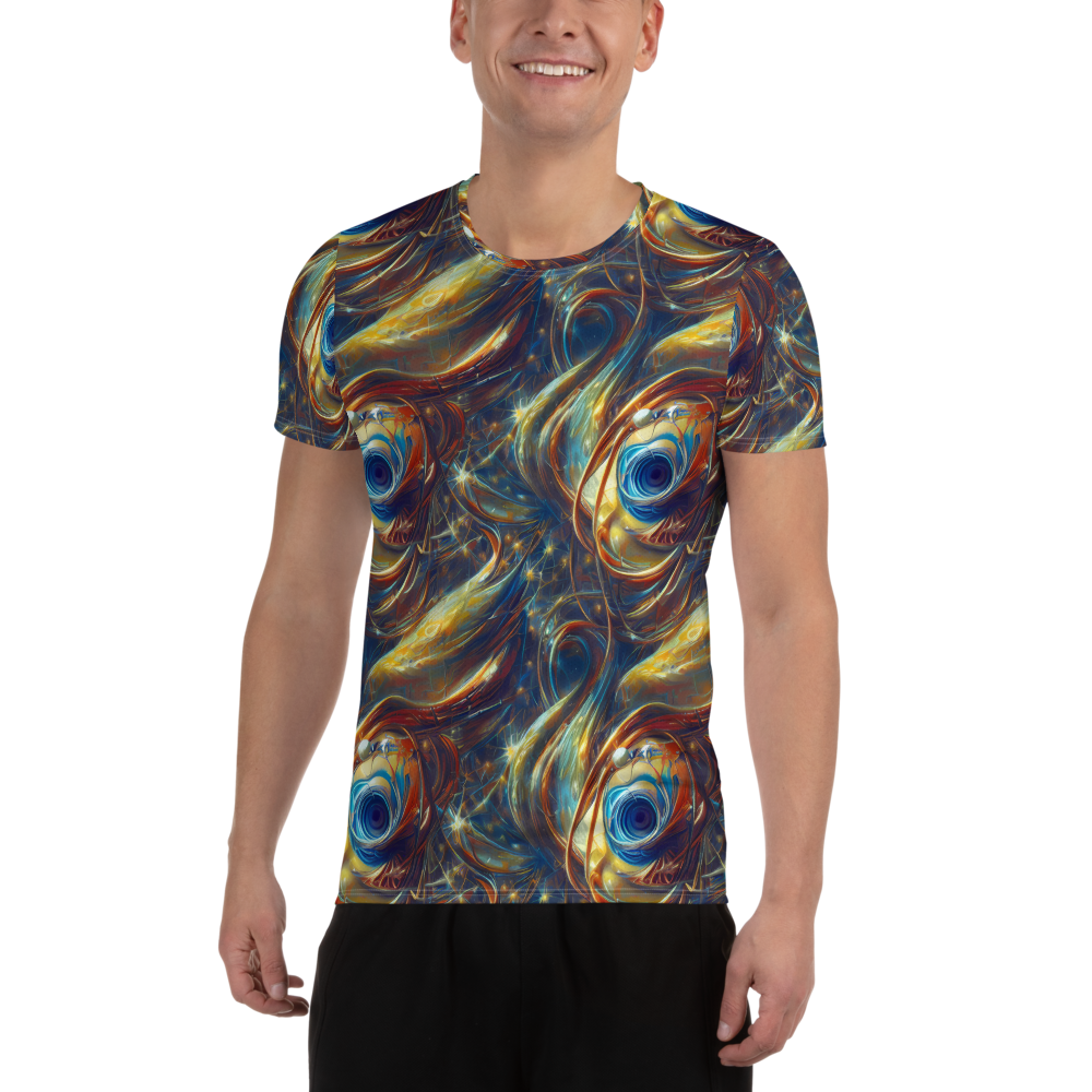 Men's Athletic T-Shirt - Celestial Vortex