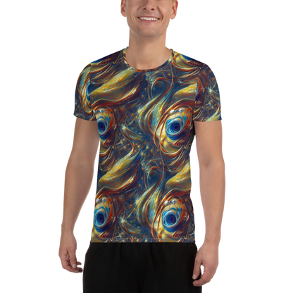 Men's Athletic T-Shirt - Celestial Vortex