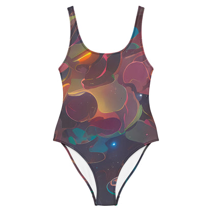 One-Piece Swimsuit - Galactic Doodle