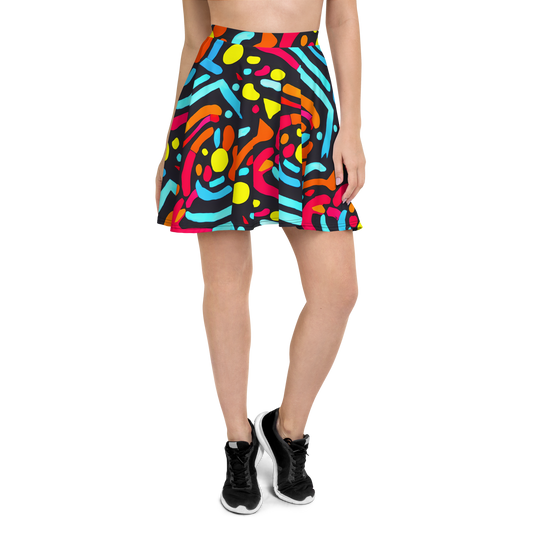 Skater Skirt - Midnight Stream