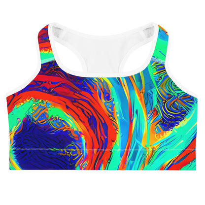 Sports Bra - Cerulean Cyclone