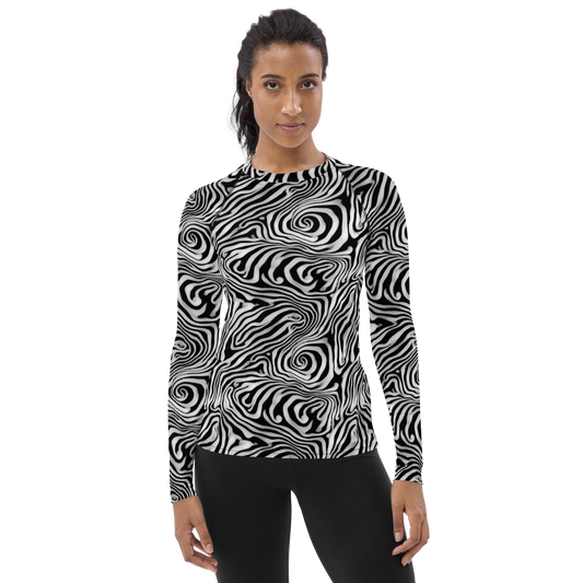 Women's Rash Guard - Warped Cosmos