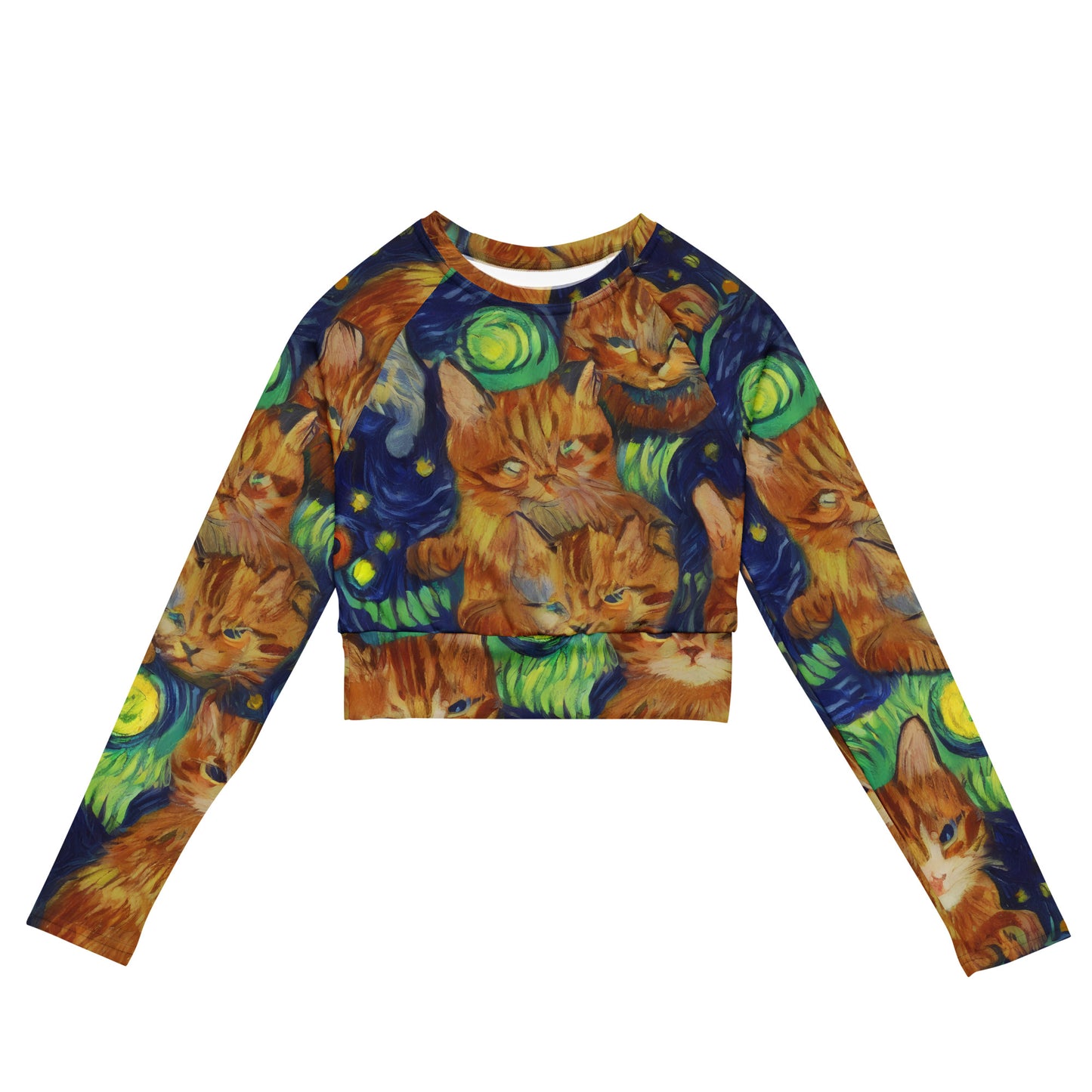 Long Sleeve Crop Top - Celestial Claws
