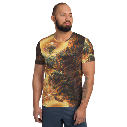 Men's Athletic T-Shirt - Volcanic Cascade