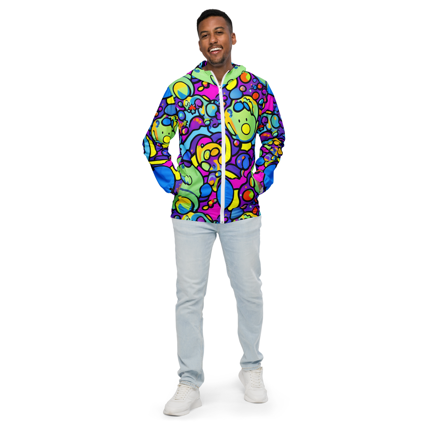 Men's Windbreaker - Radiant Lagoon