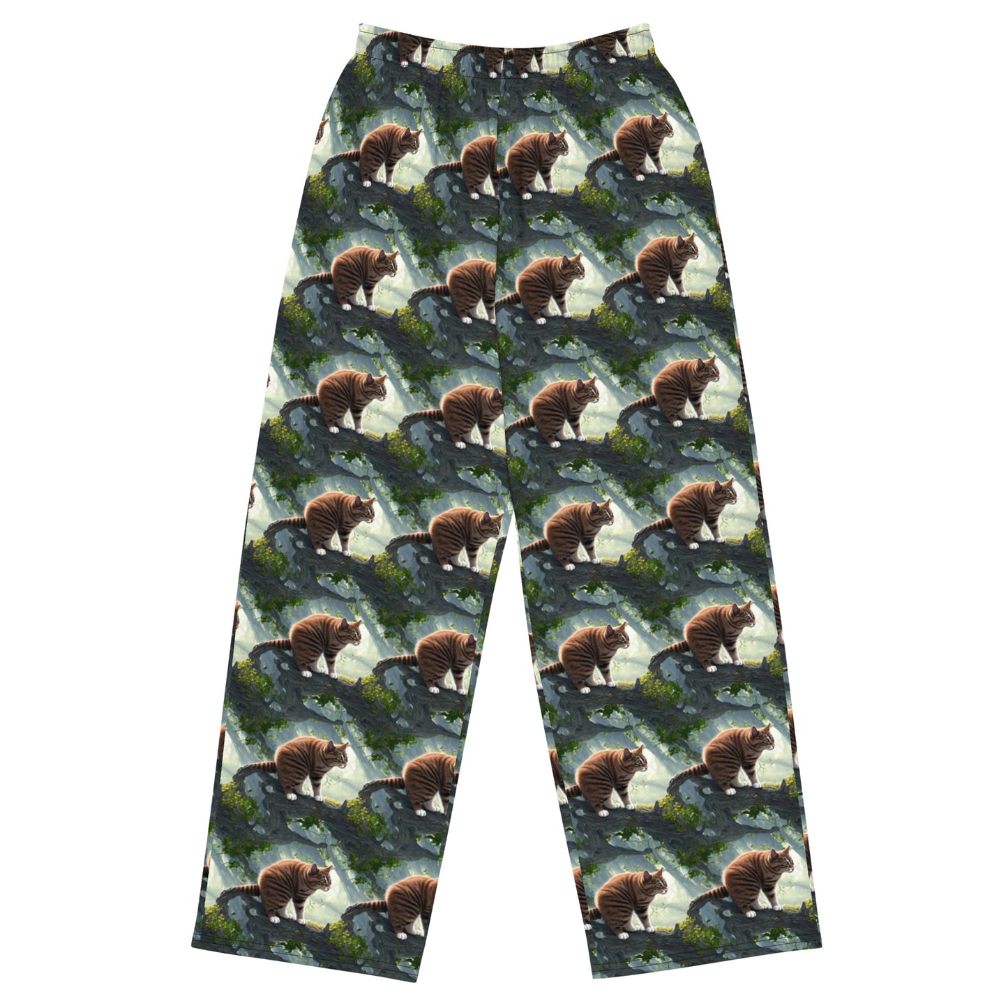 Wide-Leg Pants - Whiskered Enigma