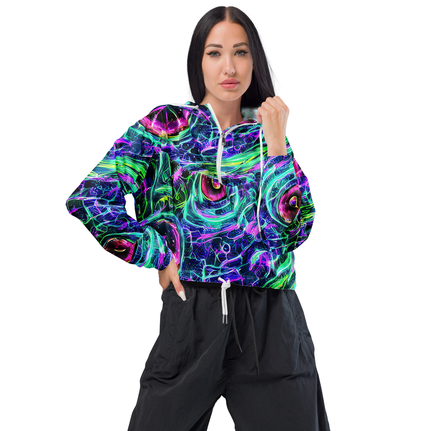 Women's Cropped Windbreaker - Chalmers Vortex