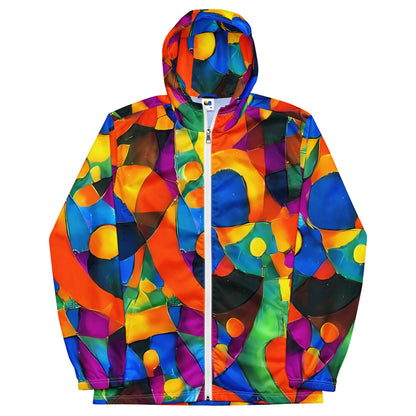 Men's Windbreaker - Galactic Jigsaw