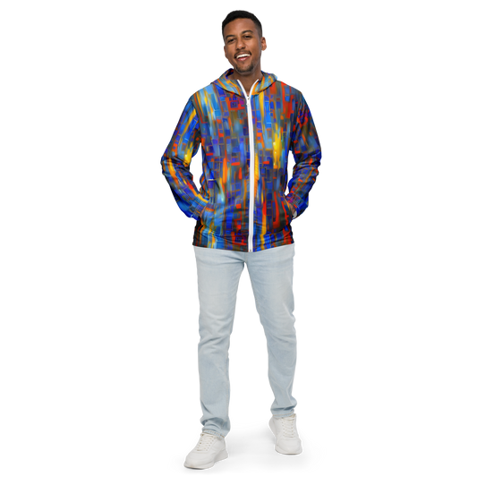 Men's Windbreaker - Neoplastique Flow